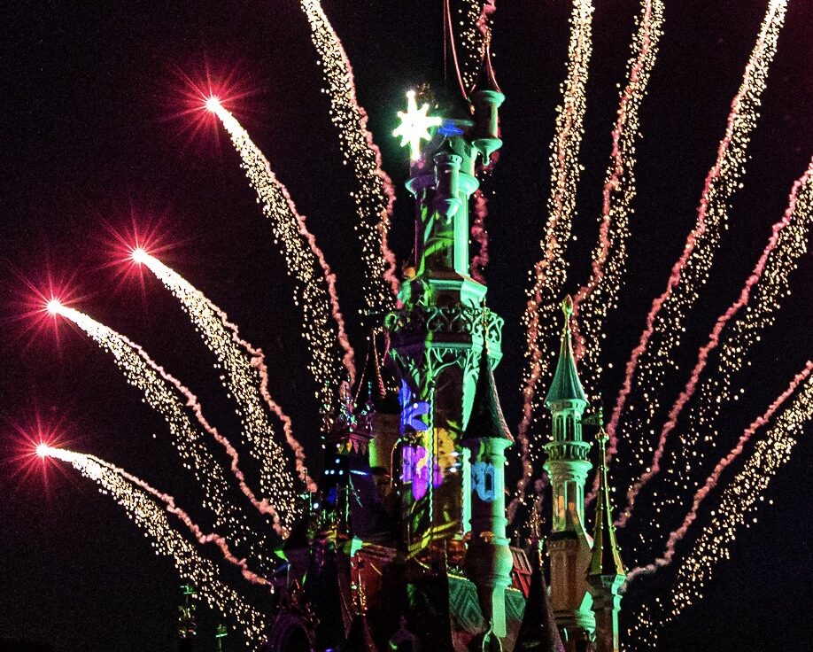 Disneyland Paris Schloss Illuminations, Dreams, Night Time Spectacular, Feuerwerksshow