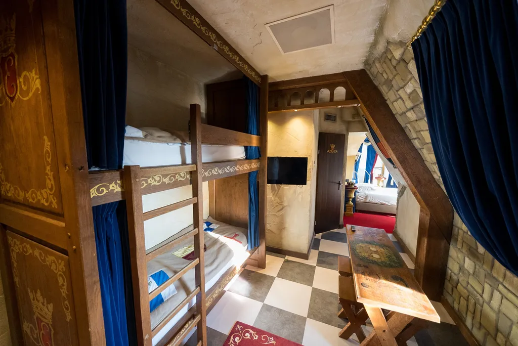 Etagenbetten Koningssuite Efteling Hotel